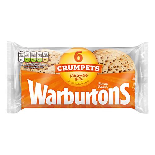 Crumpets (6pk) Warburtons Europ Food Canarias