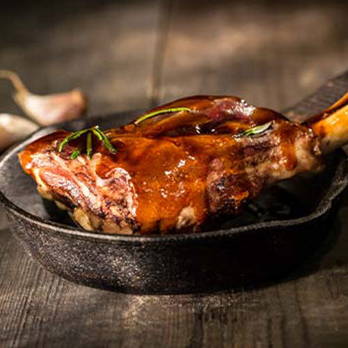 Lamb Shank in Red Wine and Rosemary Sauce